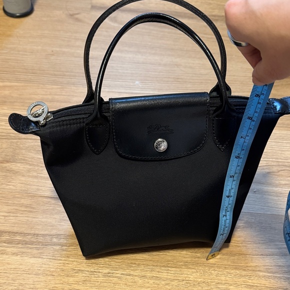 Small longchamp le pliage heavy nylon bag - black - Picture 11 of 12